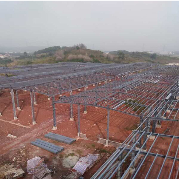 工程案例/廠房鋼結構安裝工程/鋼結構工程/鋼結構螺絲/江門活動板房廠/仿真木