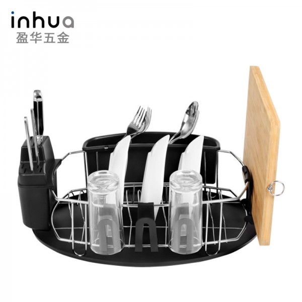 不銹鋼橢圓形瀝水籃 不銹鋼碗碟架